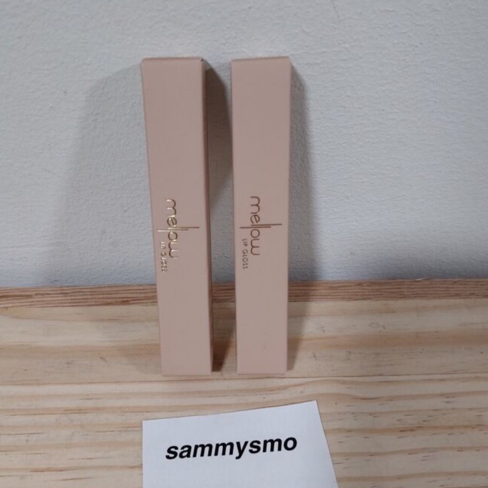 $2 Mellow Cosmetics Liquid Lip Gloss in TAHITI 0.1oz / 3.2g x2